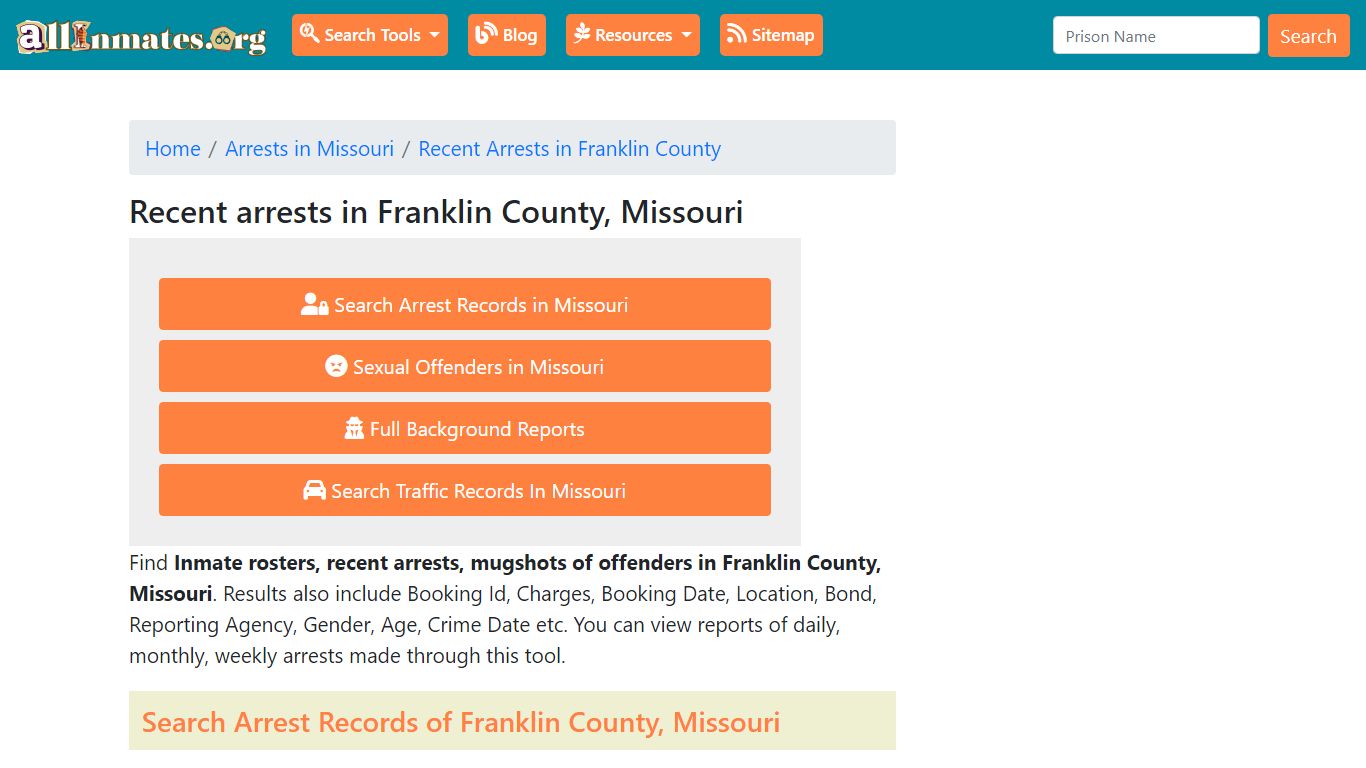 Recent arrests in Franklin County, Missouri | Mugshots, Rosters ...